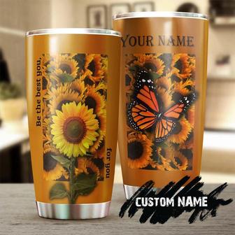 Sunflower Be The Best You For You Personalized Tumblergift For Sunflower Lover Sunflower Presentgift For Her For Him Gift For Mom - Thegiftio UK