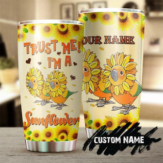 Sunflower Funny Parrot Personalized Tumblersunflower Tumblergift For Sunflower Lovergift For Her For Himgift For Parrot Lover Bird Lover - Thegiftio UK