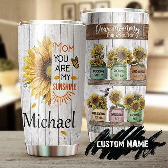Sunflower Mom You Are My Sunshine Tumbler Sunflower Tumbler Gift For Sunflower Lover Sunflower Presentgift For Her Gift For Mom - Thegiftio UK