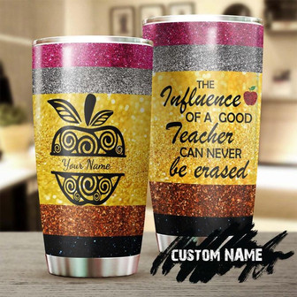 Teacher Apple Colorful Glitter Personalized Tumbler Teacher Gift Appreciation Gift Teacher Thank You Gift Counselor Gift - Thegiftio UK
