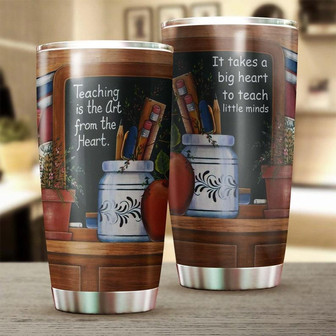 Teaching Is The Art From The Heart Tumbler Teacher Gift Appreciation Gift Teacher Thank You Gift Counselor Gift - Thegiftio UK