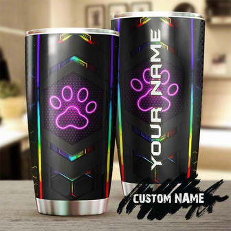 Techno Dog Paws Fancy Personalized Tumblermother'S Day Gift Dog Mom Giftgift For Dog Dad Fancy Dog Gift Unique Dog Present - Thegiftio UK
