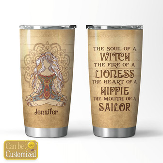 The Soul Of A Witch Personalized Tumbler - Thegiftio UK