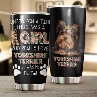 There Was A Girl Love Yorkie Yorkshire Tumbler Mother'S Day Gift For Yorkie Mom Gift For Yorkie Loveryorkie Tumbler - Thegiftio UK