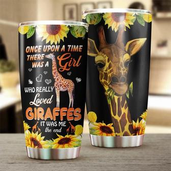 There Was A Girl Who Loves Giraffes It Was Me Fairy Story Tumblergift For Giraffe Loverbirthday Gift Christmas Gift For Her Him - Thegiftio UK