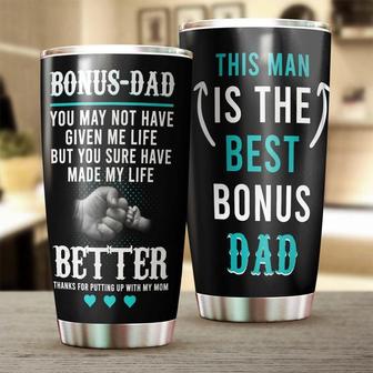 This Man Is The Best Bonus Dad Thanks For Putting Up With My Mom Birthday Christmas Gift Father'S Day Gift For Bonus Dad Step Father - Thegiftio UK