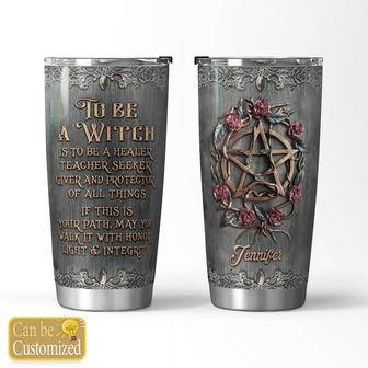 To Be A Witch Personalized Tumbler - Thegiftio UK