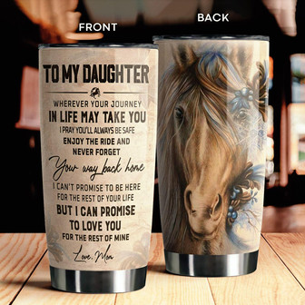 To My Daughter Tumbler - Thegiftio UK
