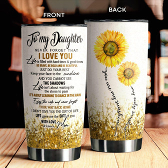 To My Daughter Tumbler - Thegiftio UK