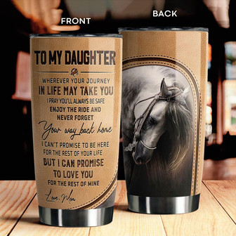 To My Daughter Tumbler - Thegiftio UK