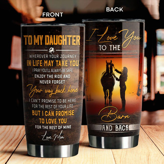 To My Daughter Tumbler - Thegiftio UK
