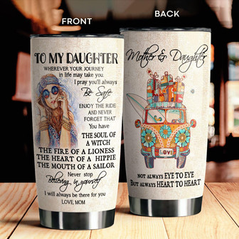 To My Daughter Hippie Tumbler - Thegiftio UK