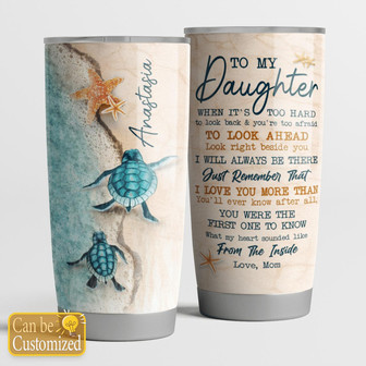 To My Daughter Personalized Tumbler - Thegiftio UK