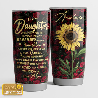 To My Daughter Personalized Tumbler - Thegiftio UK