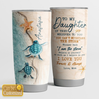To My Daughter Personalized Tumbler - Thegiftio UK