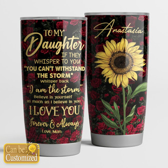 To My Daughter Personalized Tumbler - Thegiftio UK