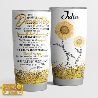 To My Daughter Personalized Tumbler - Thegiftio UK
