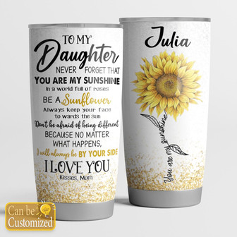 To My Daughter Personalized Tumbler - Thegiftio UK