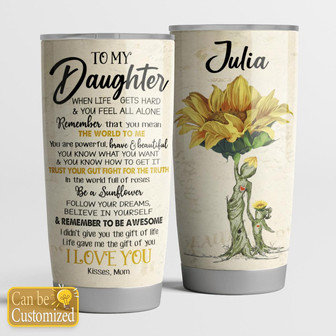 To My Daughter Personalized Tumbler - Thegiftio UK