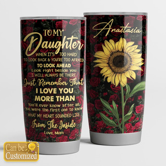 To My Daughter Personalized Tumbler - Thegiftio UK