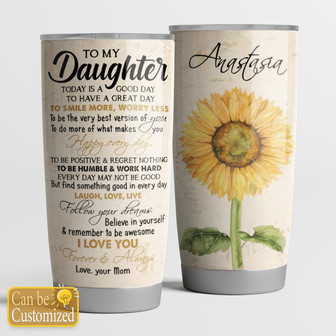 To My Daughter Personalized Tumbler - Thegiftio UK