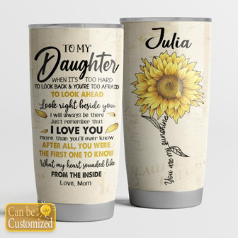 To My Daughter Personalized Tumbler - Thegiftio UK