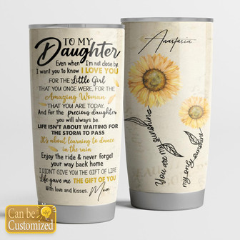 To My Daughter Personalized Tumbler - Thegiftio UK