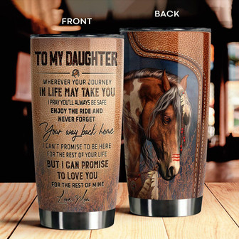 To My Daughter Tumbler - Thegiftio UK