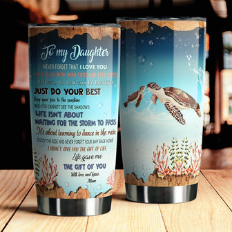 To My Daughter Tumbler - Thegiftio UK