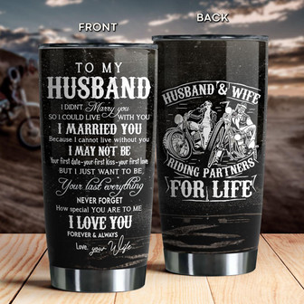 To My Husband Tumbler - Thegiftio UK