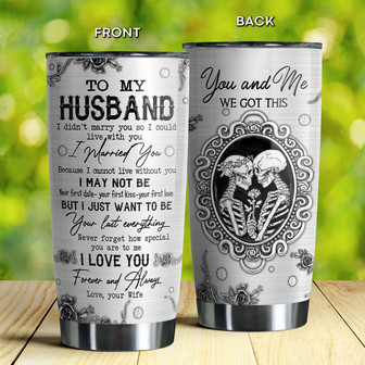 To My Husband Tumbler - Thegiftio UK