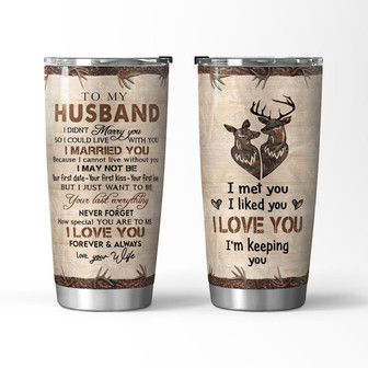 To My Husband Tumbler - Thegiftio UK