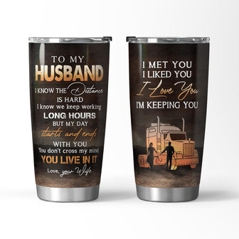 To My Husband Tumbler - Thegiftio UK
