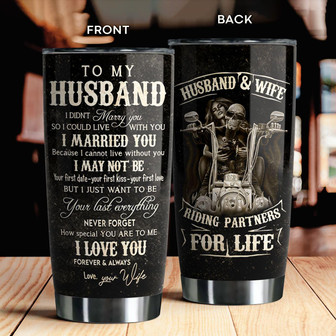 To My Husband Tumbler - Thegiftio UK