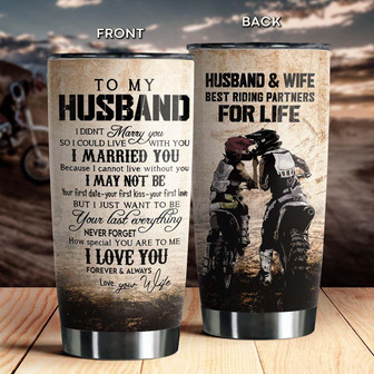 To My Husband Tumbler - Thegiftio UK