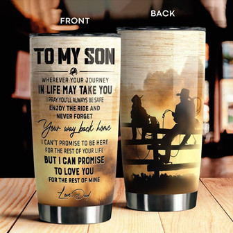 To My Son Tumbler - Thegiftio UK