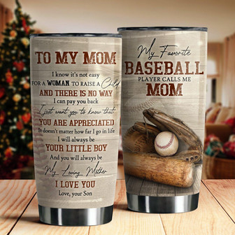 Custom Baseball Tumbler For Mom - Thegiftio UK