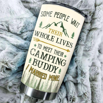 Custom Camping Couple Tumbler - Thegiftio UK