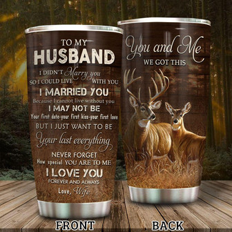 Custom Deer Couple Tumbler - Thegiftio UK