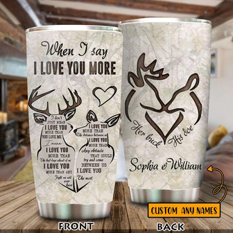 Custom Deer Couple Tumbler - Thegiftio UK