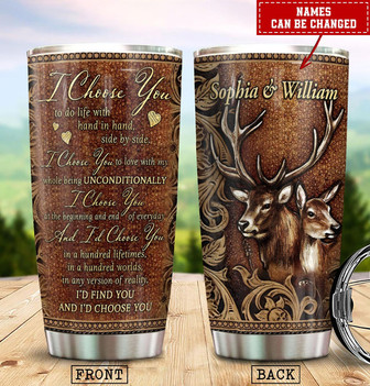 Custom Deer Couple Tumbler - Thegiftio UK