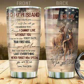 Custom Deer Couple Tumbler - Thegiftio UK