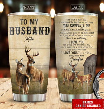 Custom Deer Couple Tumbler - Thegiftio UK