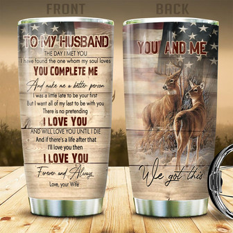 Custom Deer Couple Tumbler - Thegiftio UK