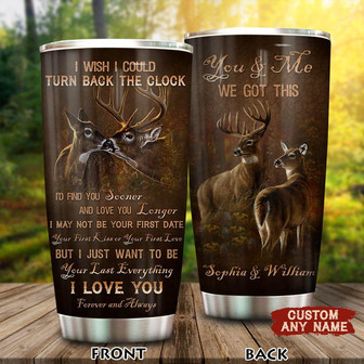 Custom Deer Couple Tumbler - Thegiftio UK