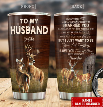 Custom Deer Couple Tumbler - Thegiftio UK