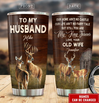 Custom Deer Couple Tumbler - Thegiftio UK