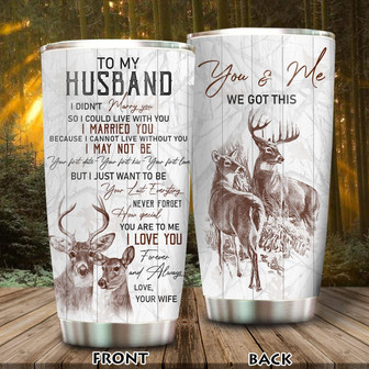 Custom Deer Couple Tumbler - Thegiftio UK