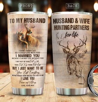 Custom Deer Couple Tumbler - Thegiftio UK