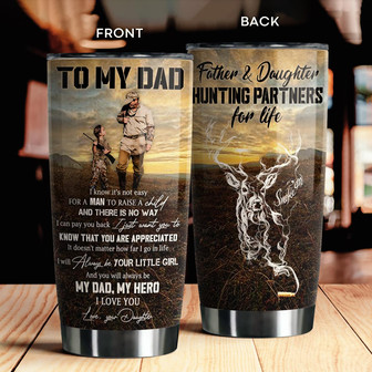 Custom Deer Tumbler For Dad - Thegiftio UK